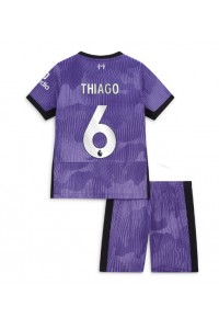 Liverpool Thiago Alcantara #6 Jalkapallovaatteet Lasten Kolmas peliasu 2023-24 Lyhythihainen (+ Lyhyet housut)